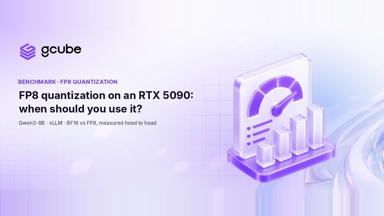 Online FP8 quantization in vLLM on an RTX 5090: when should you use it? — Qwen3-8B measured head to head